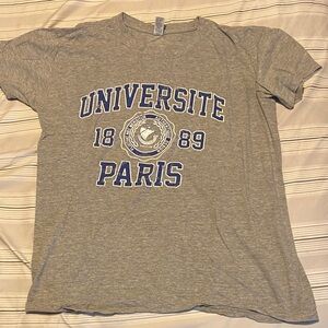 Gray Universite Paris T-Shirt